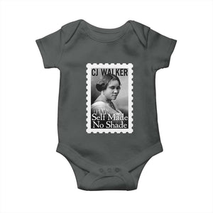 Madam CJ Walker Baby Onesie Strong Black Woman Leader TS12 Dark Heather Print Your Wear