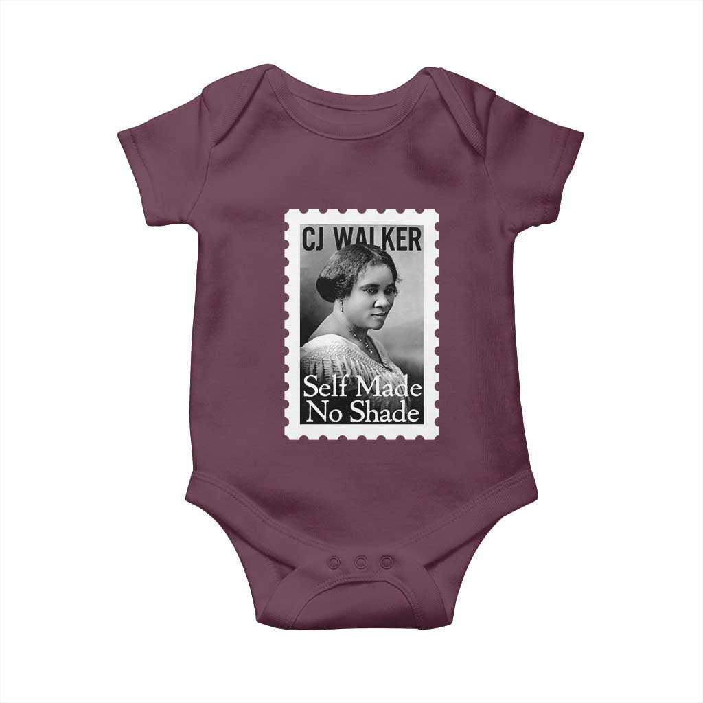 Madam CJ Walker Baby Onesie Strong Black Woman Leader TS12 Maroon Print Your Wear