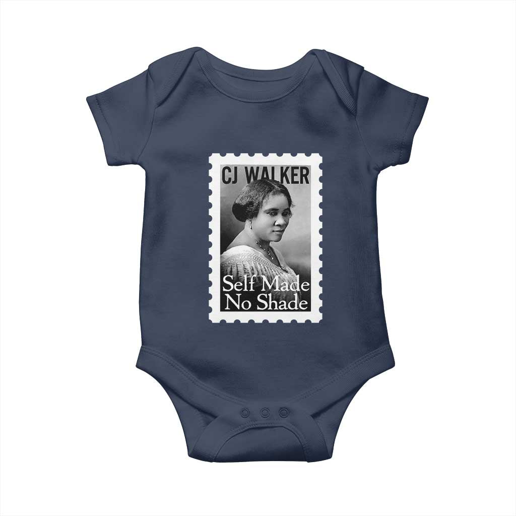 Madam CJ Walker Baby Onesie Strong Black Woman Leader TS12 Navy Print Your Wear