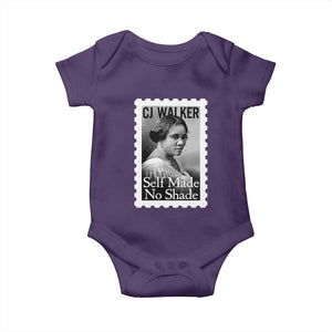 Madam CJ Walker Baby Onesie Strong Black Woman Leader TS12 Purple Print Your Wear