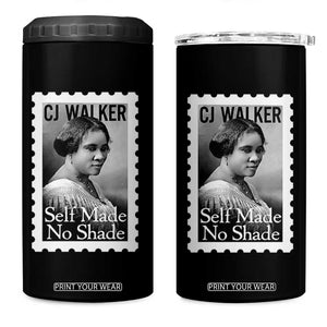 Madam CJ Walker 4 in 1 Can Cooler Tumbler Strong Black Woman Leader TS12 One Size: 16 oz Black Print Your Wear