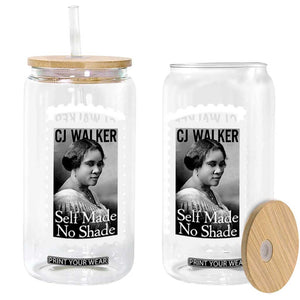Madam CJ Walker Glass Can Strong Black Woman Leader TS12 Print Your Wear