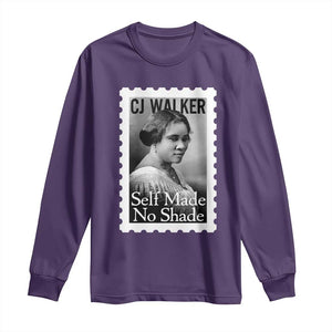 Madam CJ Walker Long Sleeve Shirt Strong Black Woman Leader TS12 Purple Print Your Wear