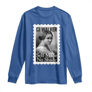 Madam CJ Walker Long Sleeve Shirt Strong Black Woman Leader TS12 Royal Blue Print Your Wear
