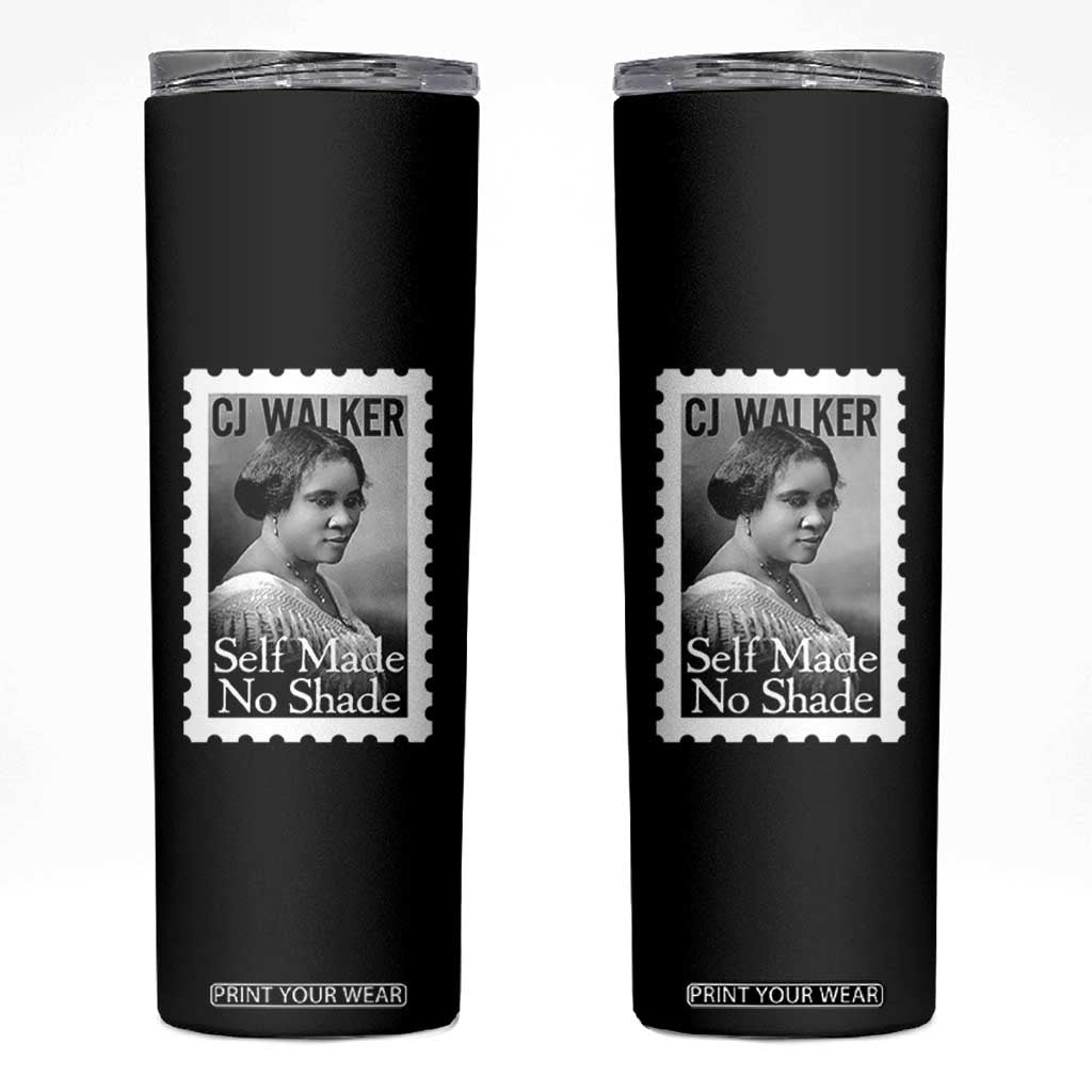 Madam CJ Walker Skinny Tumbler Strong Black Woman Leader TS12 Black Print Your Wear
