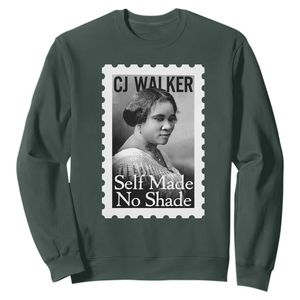 Madam CJ Walker Sweatshirt Strong Black Woman Leader TS12 Dark Forest Green Print Your Wear