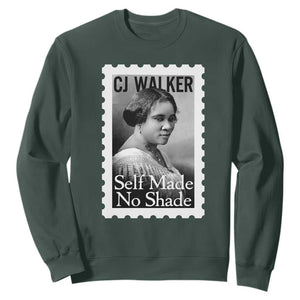 Madam CJ Walker Sweatshirt Strong Black Woman Leader TS12 Dark Forest Green Print Your Wear