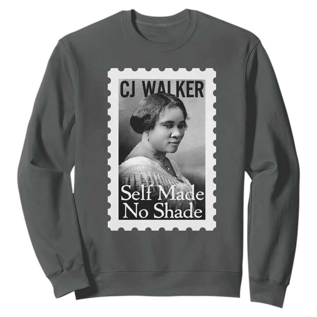 Madam CJ Walker Sweatshirt Strong Black Woman Leader TS12 Dark Heather Print Your Wear