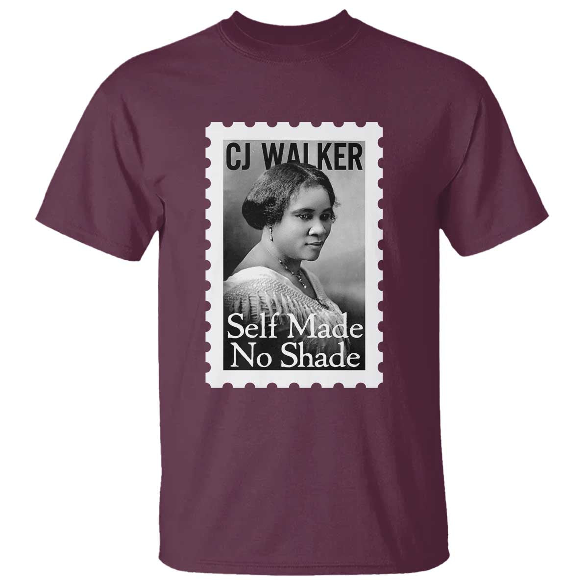 Madam CJ Walker T Shirt Strong Black Woman Leader TS12 Maroon Print Your Wear