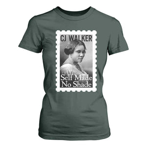 Madam CJ Walker T Shirt For Women Strong Black Woman Leader TS12 Dark Forest Green Print Your Wear