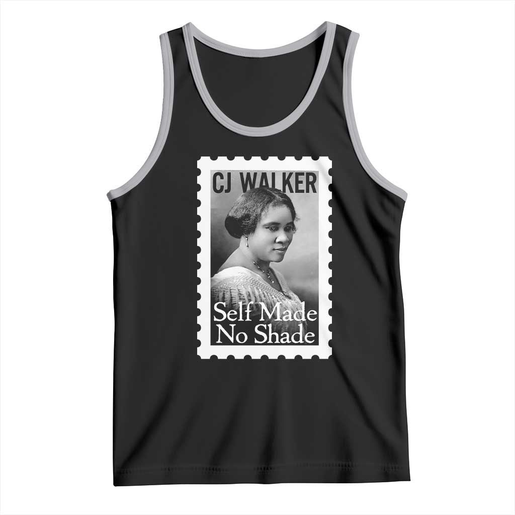 Madam CJ Walker Tank Top Strong Black Woman Leader TS12 Black Athletic Heather Print Your Wear