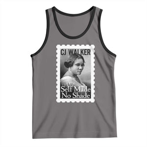Madam CJ Walker Tank Top Strong Black Woman Leader TS12 Deep Heather Black Print Your Wear