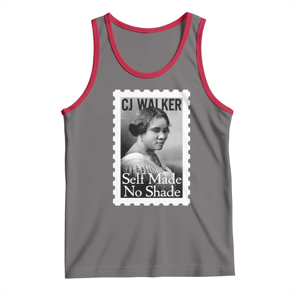 Madam CJ Walker Tank Top Strong Black Woman Leader TS12 Deep Heather Red Print Your Wear