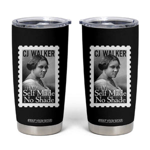 Madam CJ Walker Tumbler Cup Strong Black Woman Leader TS12 Black Print Your Wear