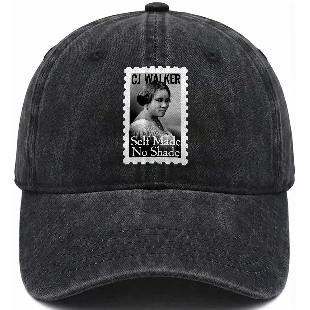 Madam CJ Walker Washed Cotton Baseball Cap Strong Black Woman Leader TS12 Print Your Wear