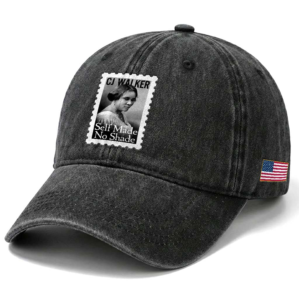 Madam CJ Walker Washed Cotton Baseball Cap Strong Black Woman Leader TS12 Print Your Wear