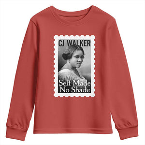 Madam CJ Walker Youth Sweatshirt Strong Black Woman Leader TS12 Red Print Your Wear