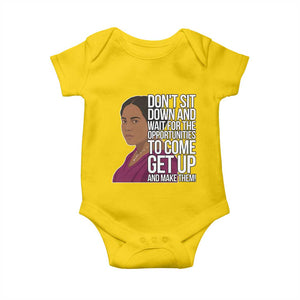 Madam CJ Walker Quote Baby Onesie Do Not Sit Down And Wait For Opportunities TS12 Daisy Print Your Wear
