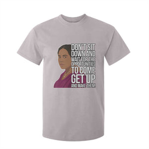 Madam CJ Walker Quote T Shirt For Kid Do Not Sit Down And Wait For Opportunities TS12 Ice Gray Print Your Wear