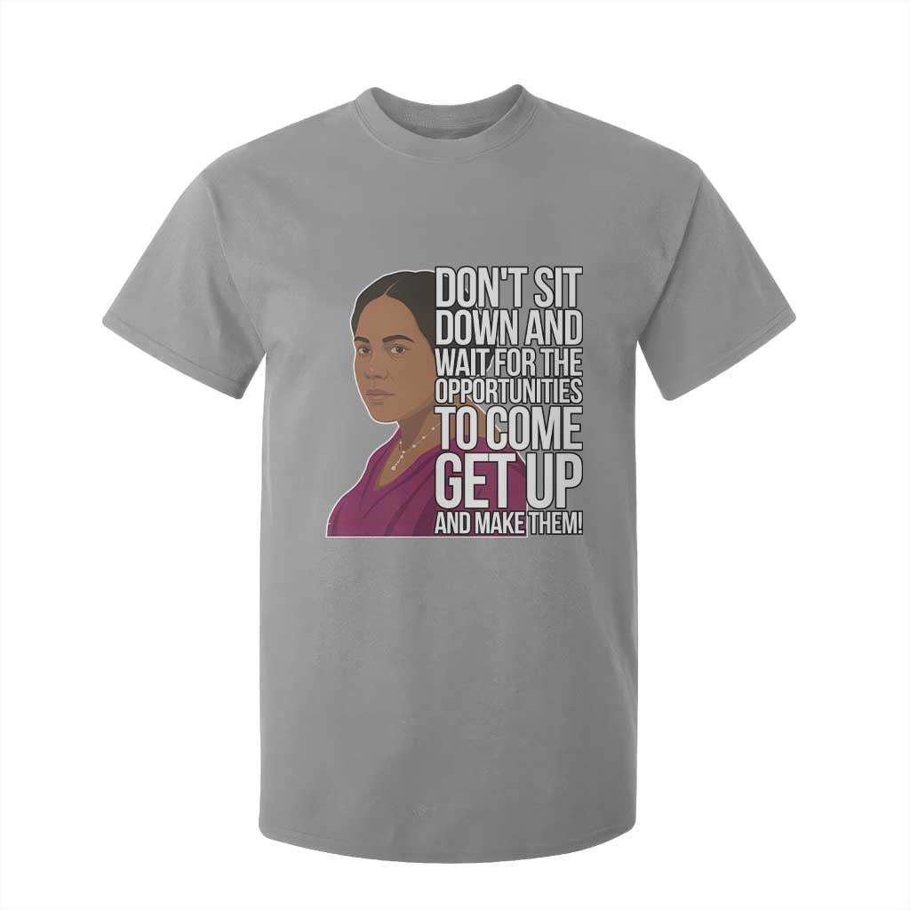 Madam CJ Walker Quote T Shirt For Kid Do Not Sit Down And Wait For Opportunities TS12 Sport Gray Print Your Wear