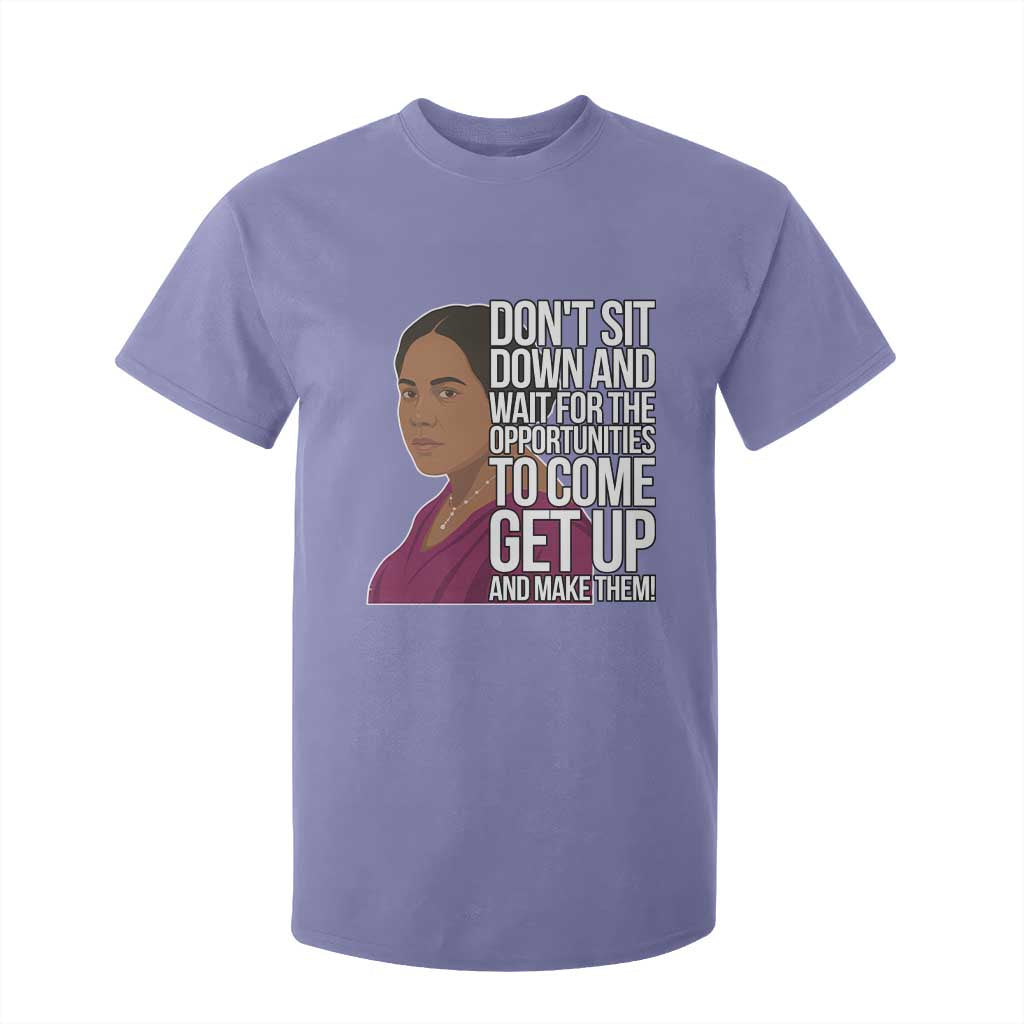 Madam CJ Walker Quote T Shirt For Kid Do Not Sit Down And Wait For Opportunities TS12 Violet Print Your Wear