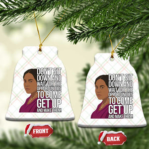 Madam CJ Walker Quote Ceramic Ornament Do Not Sit Down And Wait For Opportunities TS12 Print Your Wear