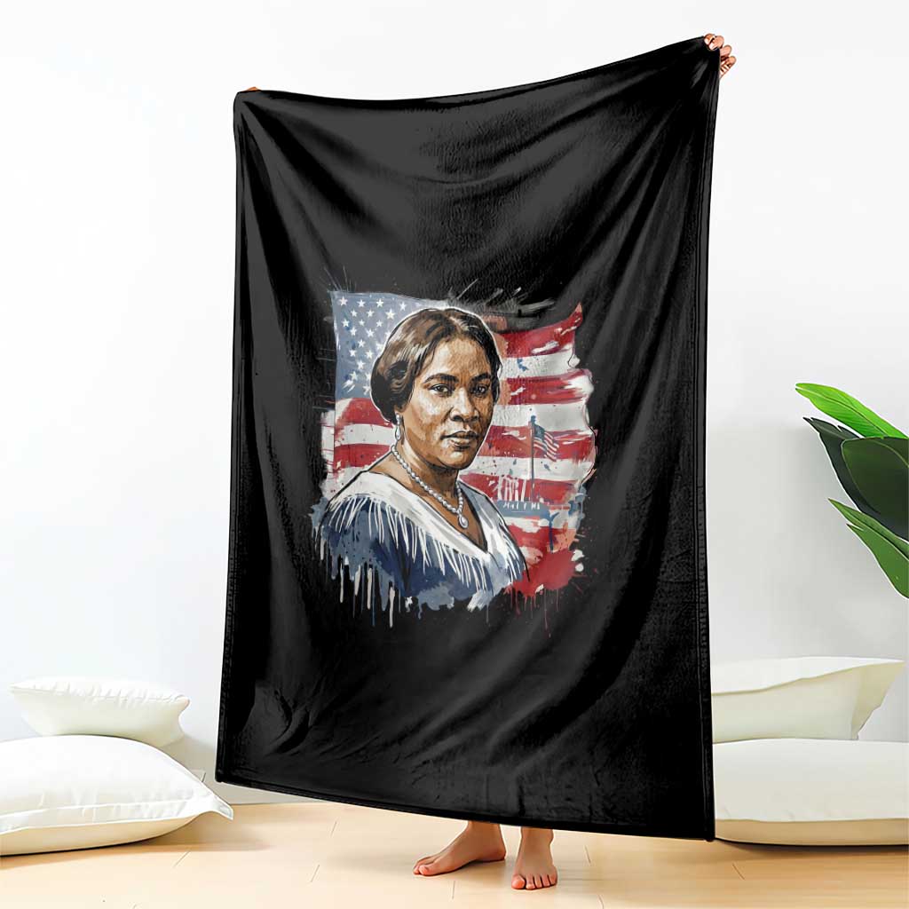 Madam CJ Walker Patriotic Throw Blanket Strong Black Woman Leader TS12 Print Your Wear