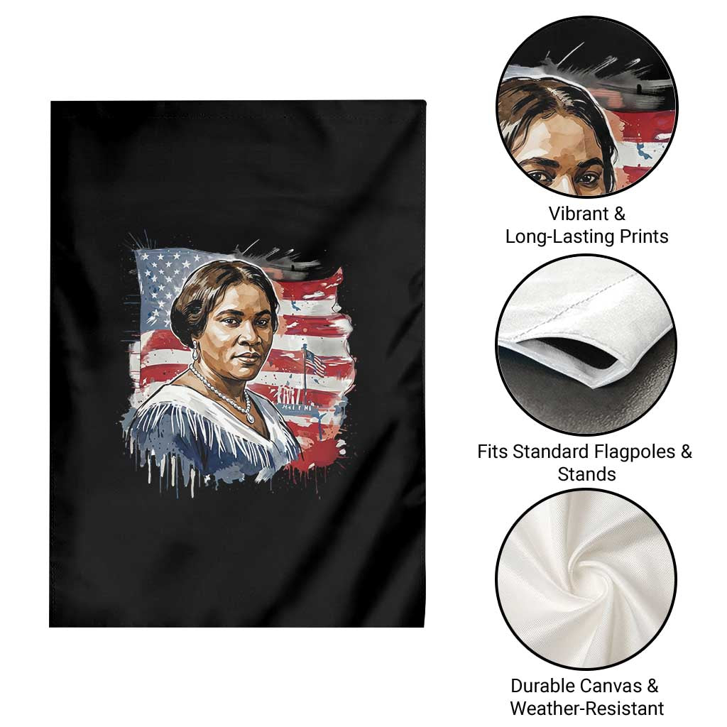 Madam CJ Walker Patriotic Garden Flag Strong Black Woman Leader TS12 Print Your Wear