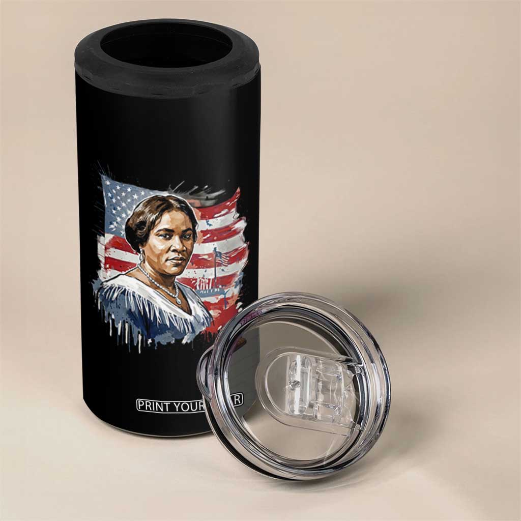 Madam CJ Walker Patriotic 4 in 1 Can Cooler Tumbler Strong Black Woman Leader TS12 Print Your Wear