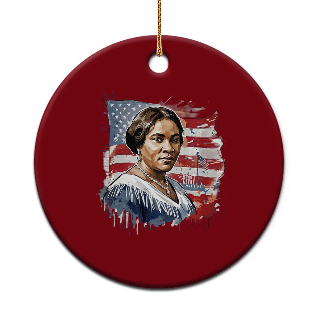 Madam CJ Walker Patriotic Ceramic Ornament Strong Black Woman Leader TS12 1pc Red Print Your Wear