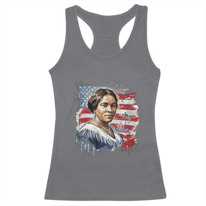 Madam CJ Walker Patriotic Racerback Tank Top Strong Black Woman Leader TS12 Charcoal Print Your Wear