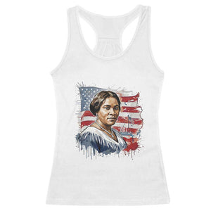 Madam CJ Walker Patriotic Racerback Tank Top Strong Black Woman Leader TS12 White Print Your Wear