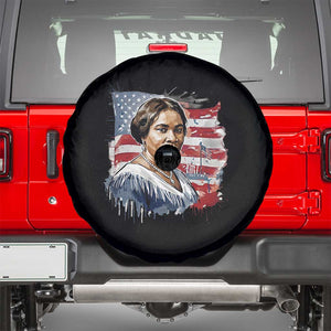 Madam CJ Walker Patriotic Spare Tire Cover Strong Black Woman Leader TS12 Black Print Your Wear