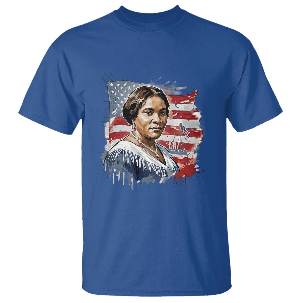 Madam CJ Walker Patriotic T Shirt Strong Black Woman Leader TS12 Royal Blue Print Your Wear