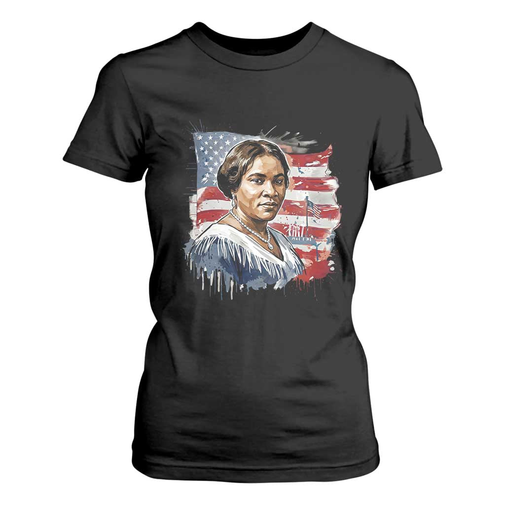 Madam CJ Walker Patriotic T Shirt For Women Strong Black Woman Leader TS12 Black Print Your Wear
