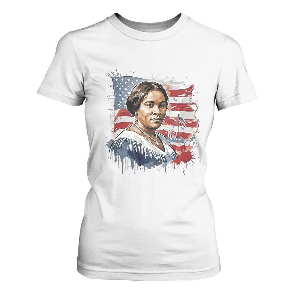 Madam CJ Walker Patriotic T Shirt For Women Strong Black Woman Leader TS12 White Print Your Wear