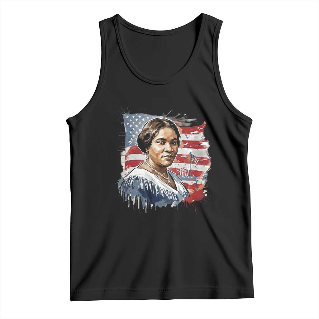 Madam CJ Walker Patriotic Tank Top Strong Black Woman Leader TS12 Black Print Your Wear