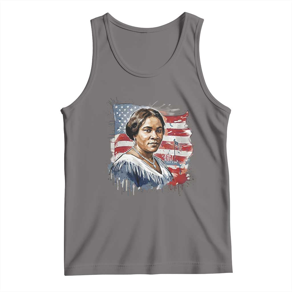 Madam CJ Walker Patriotic Tank Top Strong Black Woman Leader TS12 Deep Heather Print Your Wear