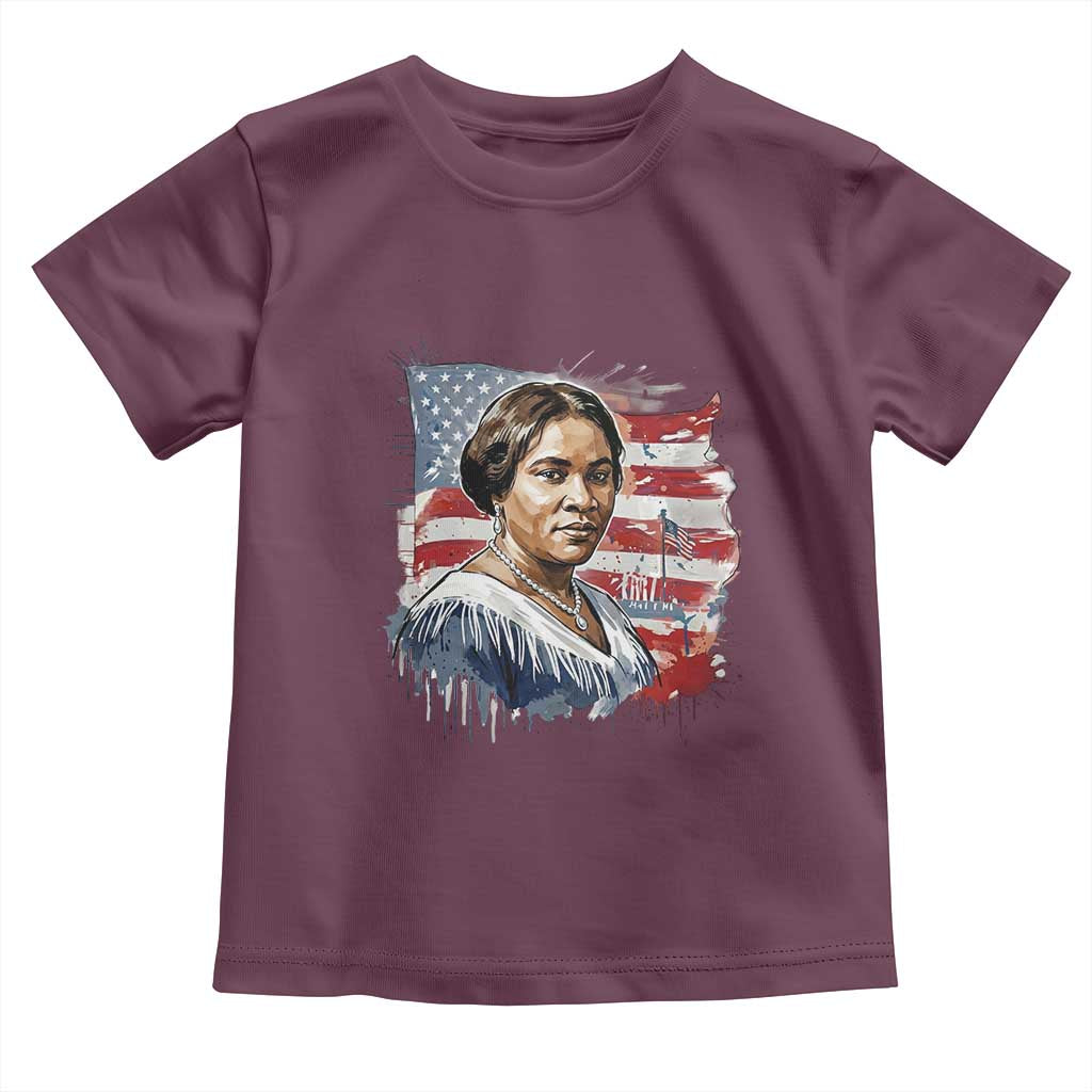 Madam CJ Walker Patriotic Toddler T Shirt Strong Black Woman Leader TS12 Maroon Print Your Wear