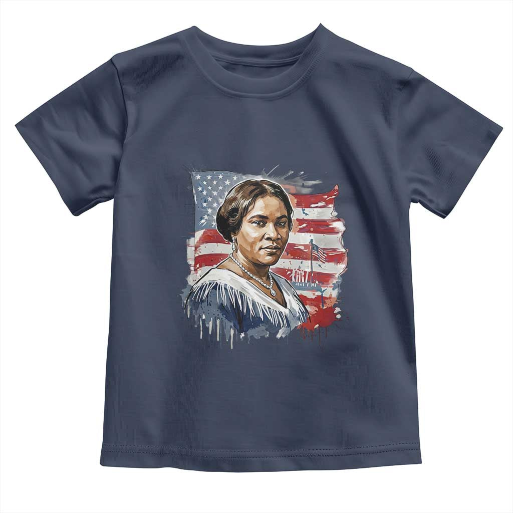 Madam CJ Walker Patriotic Toddler T Shirt Strong Black Woman Leader TS12 Navy Print Your Wear