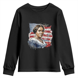 Madam CJ Walker Patriotic Youth Sweatshirt Strong Black Woman Leader TS12 Black Print Your Wear