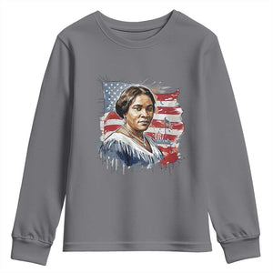 Madam CJ Walker Patriotic Youth Sweatshirt Strong Black Woman Leader TS12 Charcoal Print Your Wear