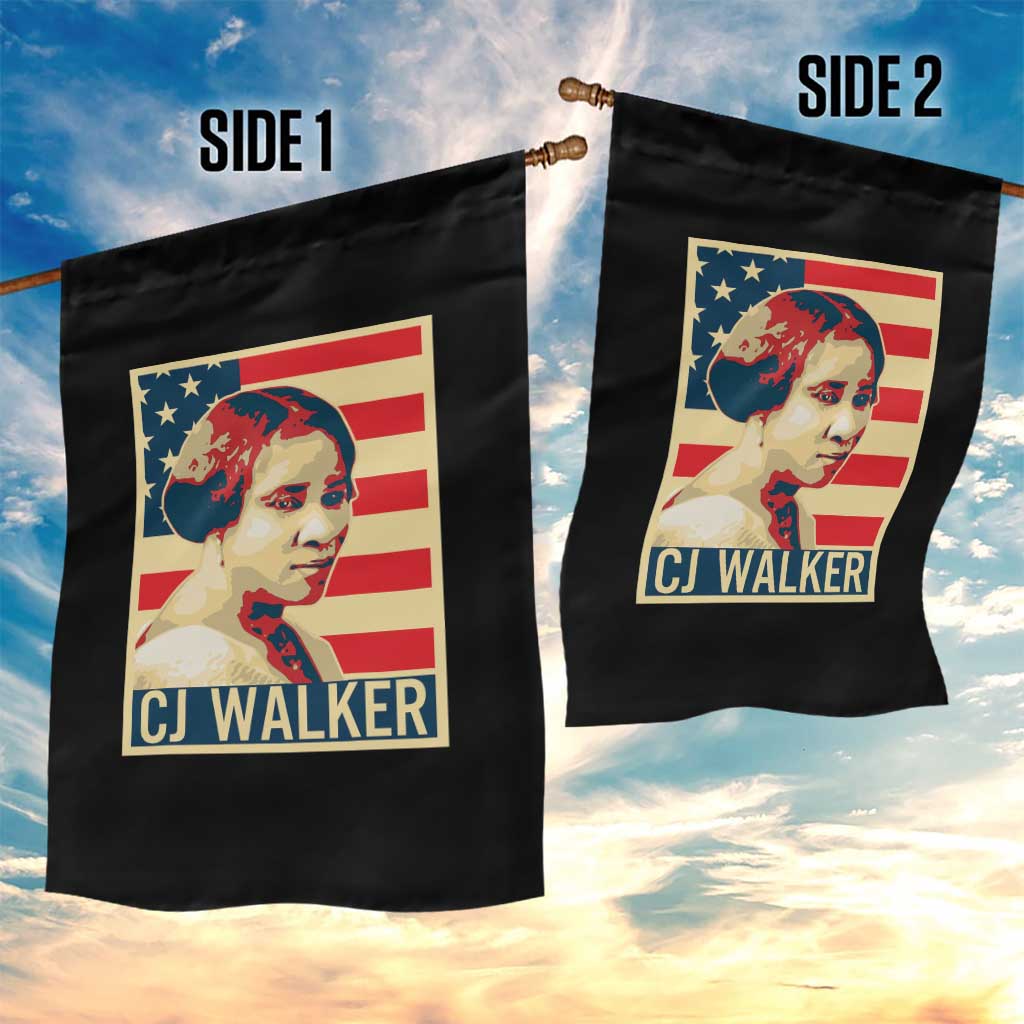 Madam CJ Walker Patriotic Garden Flag Black History Month Gift TS12 Print Your Wear