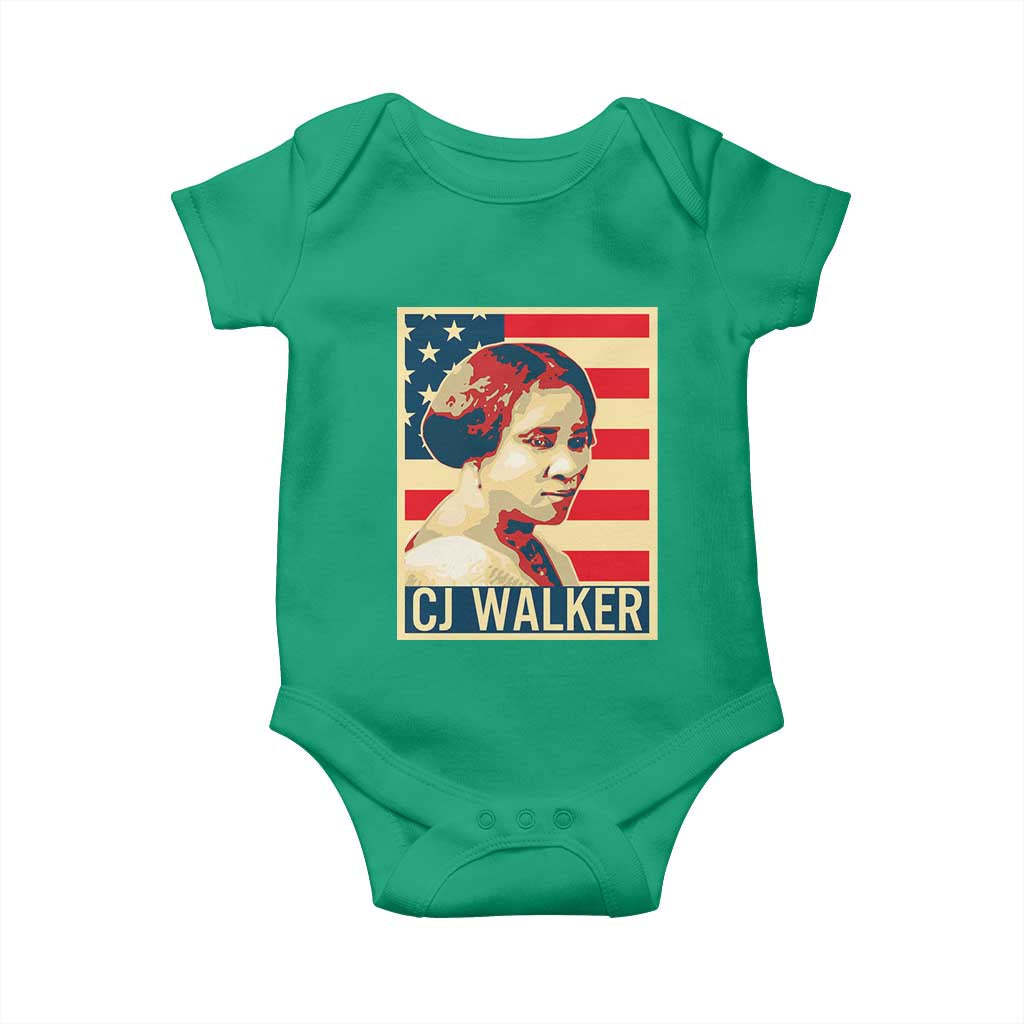 Madam CJ Walker Patriotic Baby Onesie Black History Month Gift TS12 Irish Green Print Your Wear
