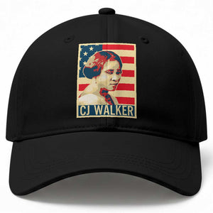 Madam CJ Walker Patriotic Baseball Cap Black History Month Gift TS12 Print Your Wear