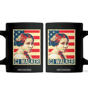 Madam CJ Walker Patriotic Coffee Mug Black History Month Gift TS12 Black Print Your Wear
