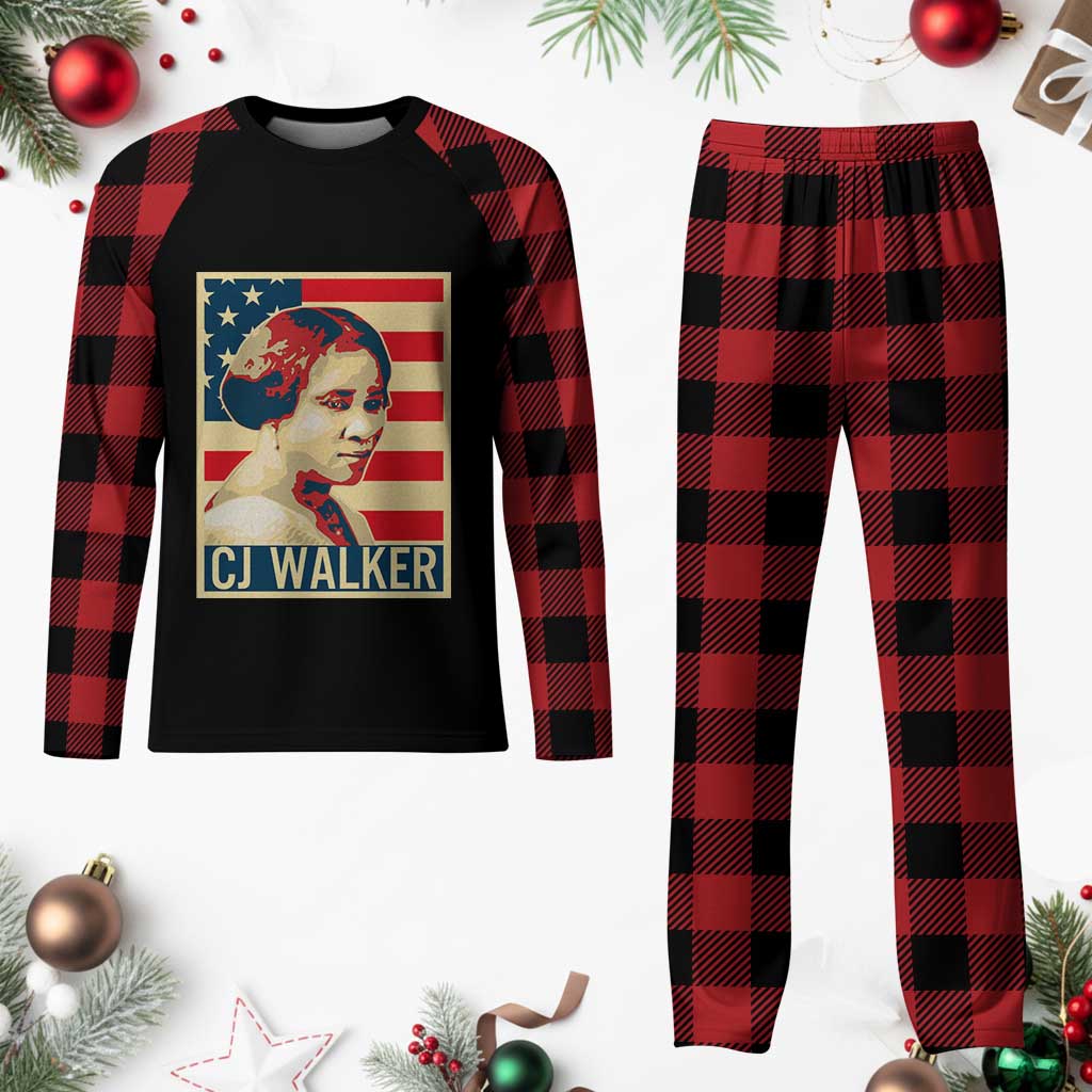 Madam CJ Walker Patriotic Plaid Pajama Set Black History Month Gift TS12 Buffalo Plaid Print Your Wear