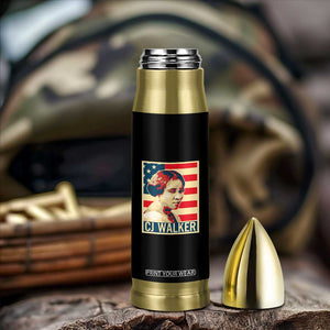 Madam CJ Walker Patriotic Bullet Tumbler Black History Month Gift TS12 Print Your Wear