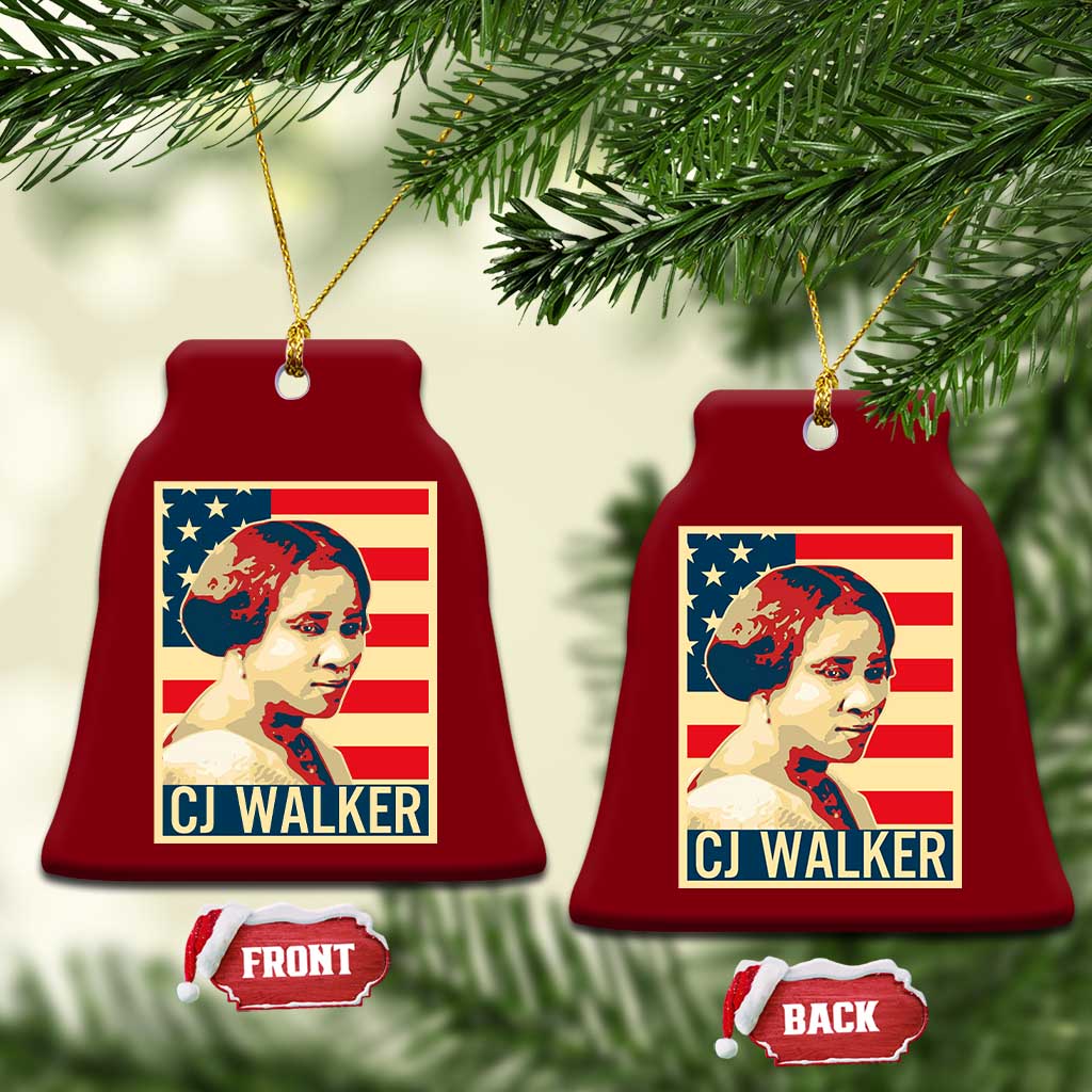 Madam CJ Walker Patriotic Ceramic Ornament Black History Month Gift TS12 Print Your Wear
