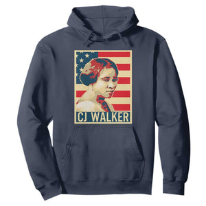 Madam CJ Walker Patriotic Hoodie Black History Month Gift TS12 Navy Print Your Wear